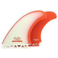 Shapers Fins - AP 5.59" (Futures) Asher Pacey Twin Fins + Trailer - Orange