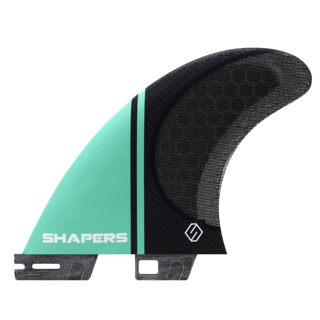 Shapers Fins - Small Stealth S2 - Turquoise (FCS 2 Compatible) – Wetfins