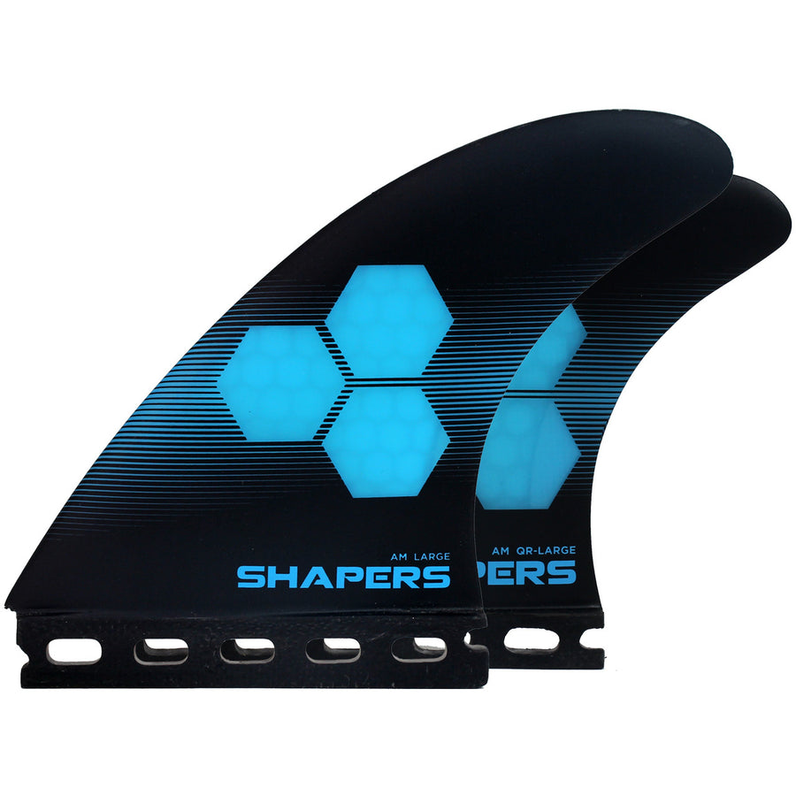 Shapers Fins - AM2 Tri-Quad-5 Fin (Futures) - Blue - Large