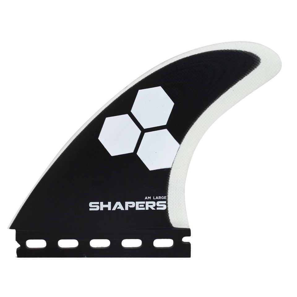 Shapers Fins - AM Large Pro-Glass (Futures) - White – Wetfins